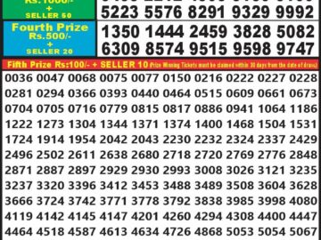 Lottery Result Today June 8, 2024