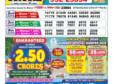 Lottery Result Today June 18, 2024