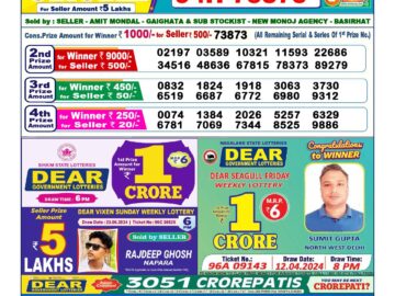 Lottery Result Today June 25, 2024