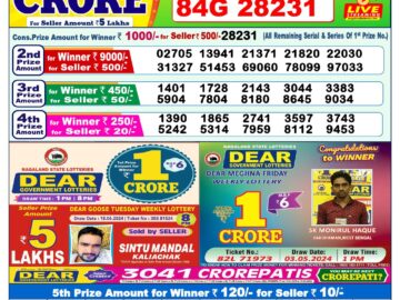 Lottery Result Today June 20, 2024