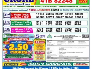 Lottery Result Today June 24, 2024