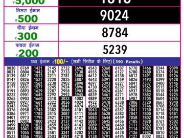 Lottery Result Today June 5, 2024