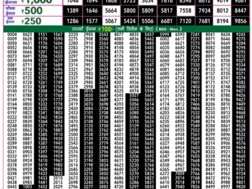 Lottery Result Today June 14, 2024