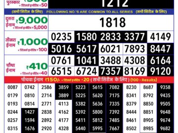 Lottery Result Today June 14, 2024