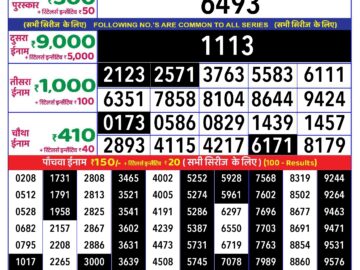 Lottery Result Today June 27, 2024