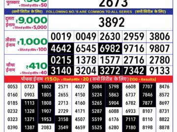 Lottery Result Today June 14, 2024