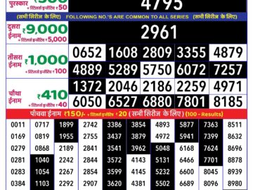 Lottery Result Today June 21, 2024