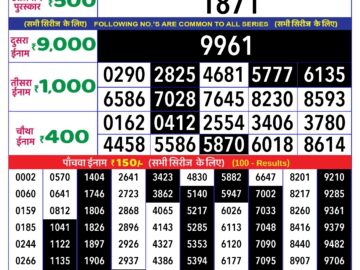 Lottery Result Today June 6, 2024