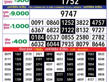 Lottery Result Today June 4, 2024