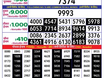 Lottery Result Today June 25, 2024