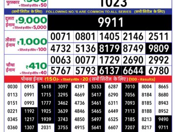 Lottery Result Today June 10, 2024