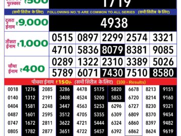 Lottery Result Today June 8, 2024