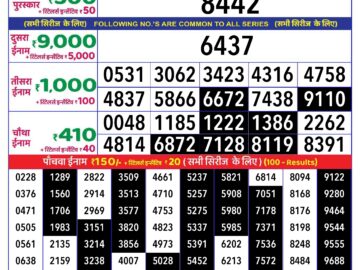 Lottery Result Today June 15, 2024