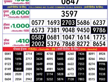 Lottery Result Today June 22, 2024