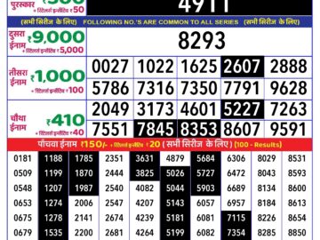 Lottery Result Today June 16, 2024