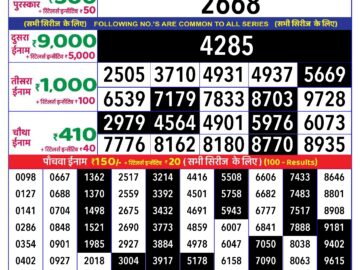 Lottery Result Today June 29, 2024