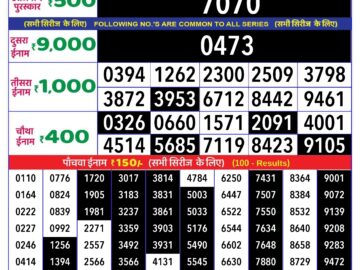 Lottery Result Today June 8, 2024