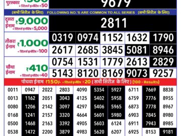 Lottery Result Today June 29, 2024