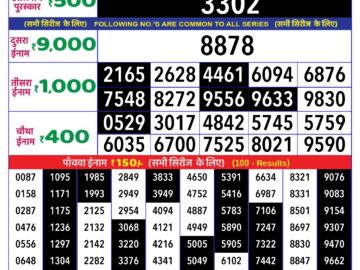 Lottery Result Today June 6, 2024