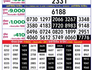 Lottery Result Today June 20, 2024