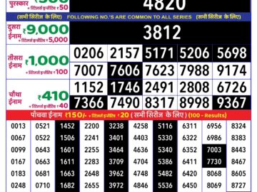 Lottery Result Today June 11, 2024