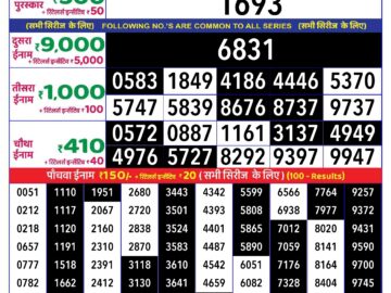 Lottery Result Today June 16, 2024