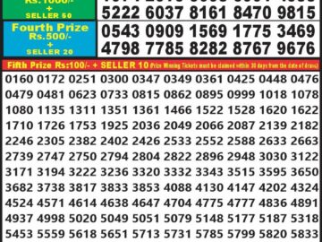 Lottery Result Today June 16, 2024