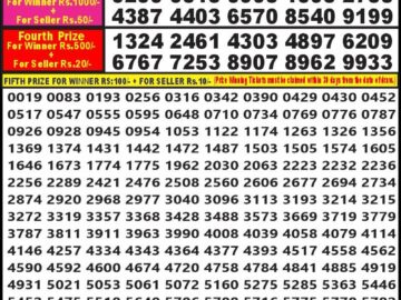 Lottery Result Today June 17, 2024