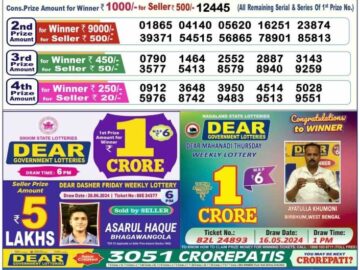 Lottery Result Today June 30, 2024