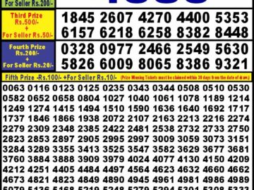 Lottery Result Today June 4, 2024