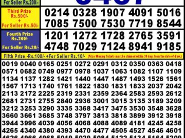 Lottery Result Today June 12, 2024