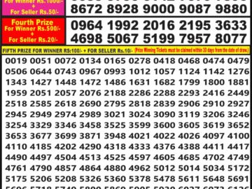 Lottery Result Today June 26, 2024