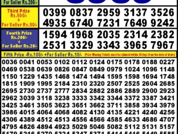 Lottery Result Today June 27, 2024