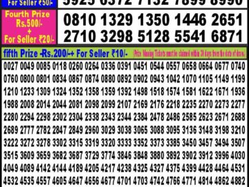 Lottery Result Today June 22, 2024