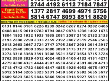 Lottery Result Today June 28, 2024