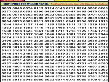 Lottery Result Today June 25, 2024