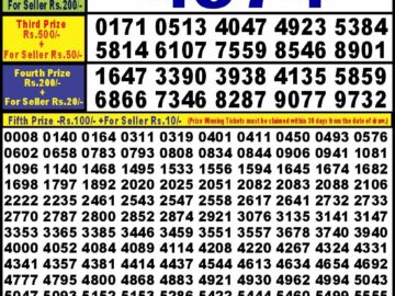 Lottery Result Today June 14, 2024