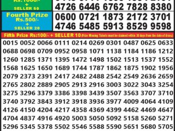 Lottery Result Today June 9, 2024