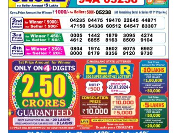 Lottery Result Today July 6, 2024