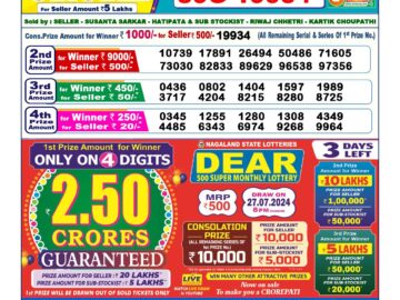 Lottery Result Today July 24, 2024