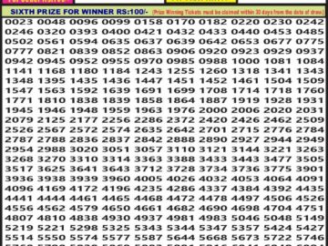 Lottery Result Today July 31, 2024