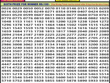 Lottery Result Today July 14, 2024