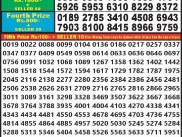 Lottery Result Today July 31, 2024