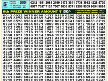 Lottery Result Today July 8, 2024