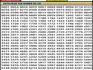 Lottery Result Today July 28, 2024