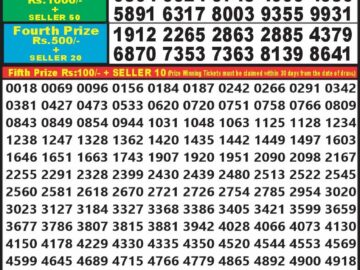 Lottery Result Today July 14, 2024