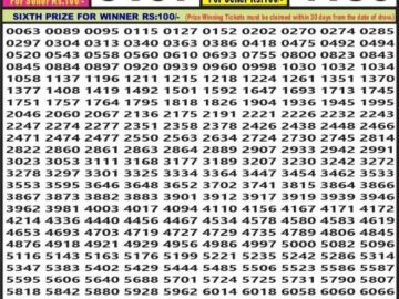 Lottery Result Today July 23, 2024