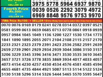 Lottery Result Today July 1, 2024