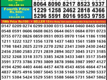 Lottery Result Today July 29, 2024