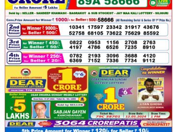 Lottery Result Today July 3, 2024